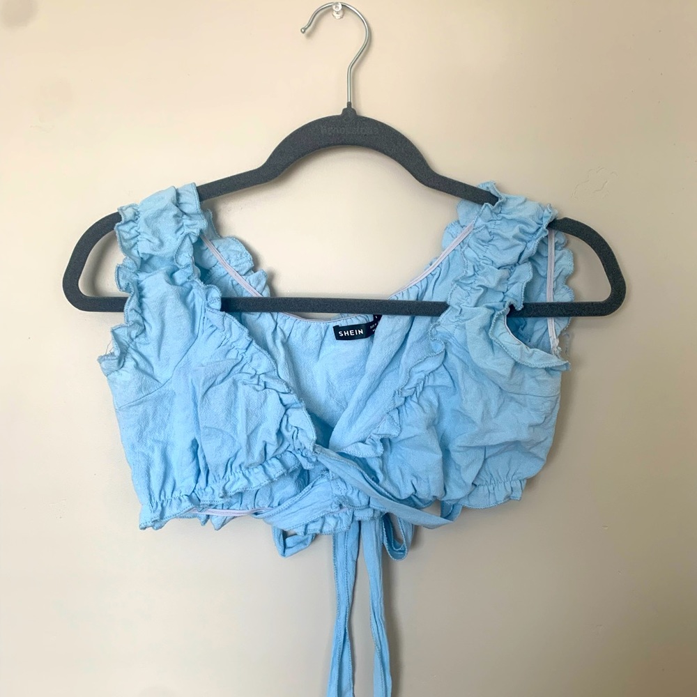 Stretchy, comfortable, adorable wrap shirt from Shein